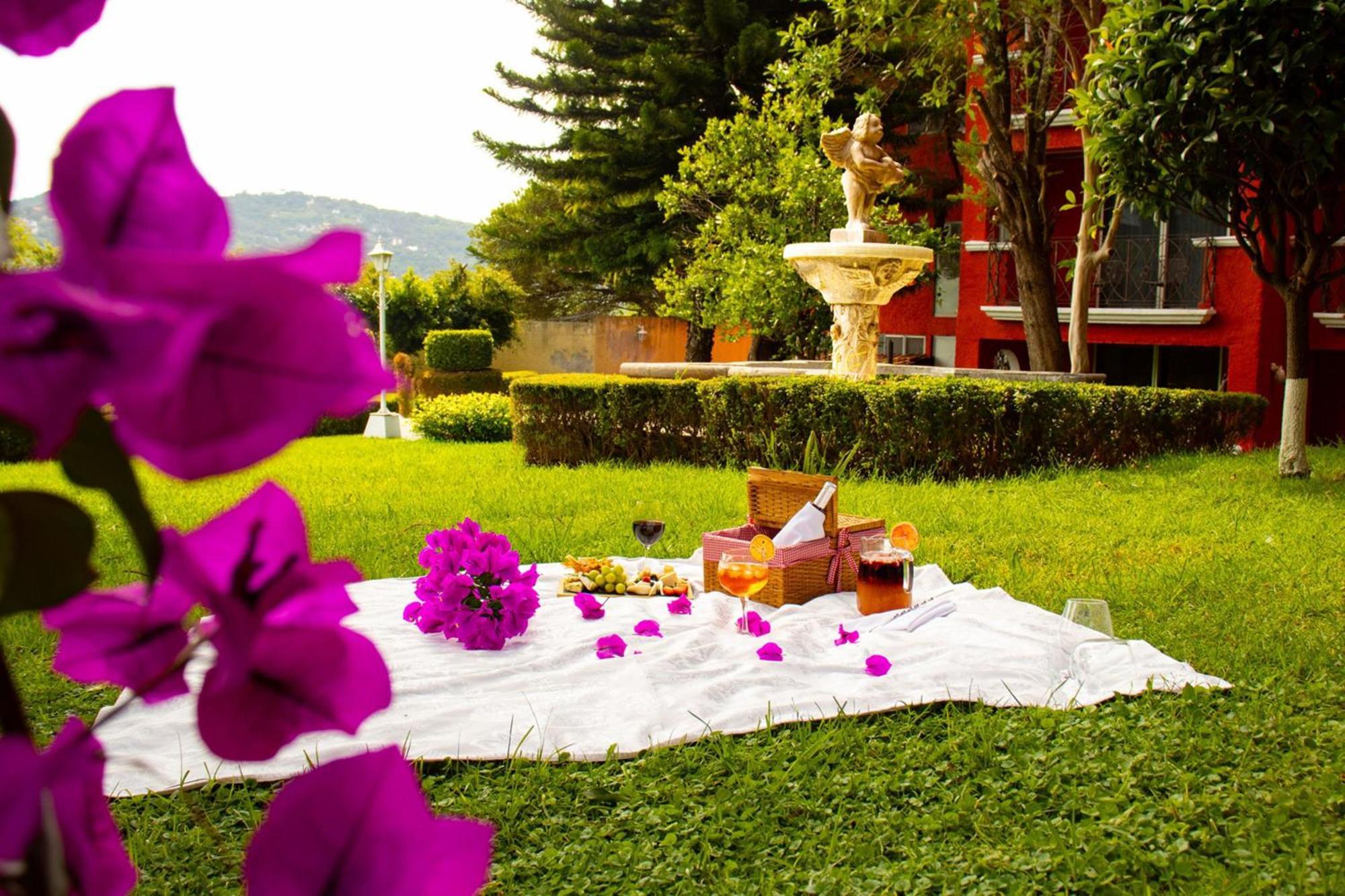 Fiesta Americana Hacienda אישטפאן דה לה סאל מראה חיצוני תמונה A picnic in a garden